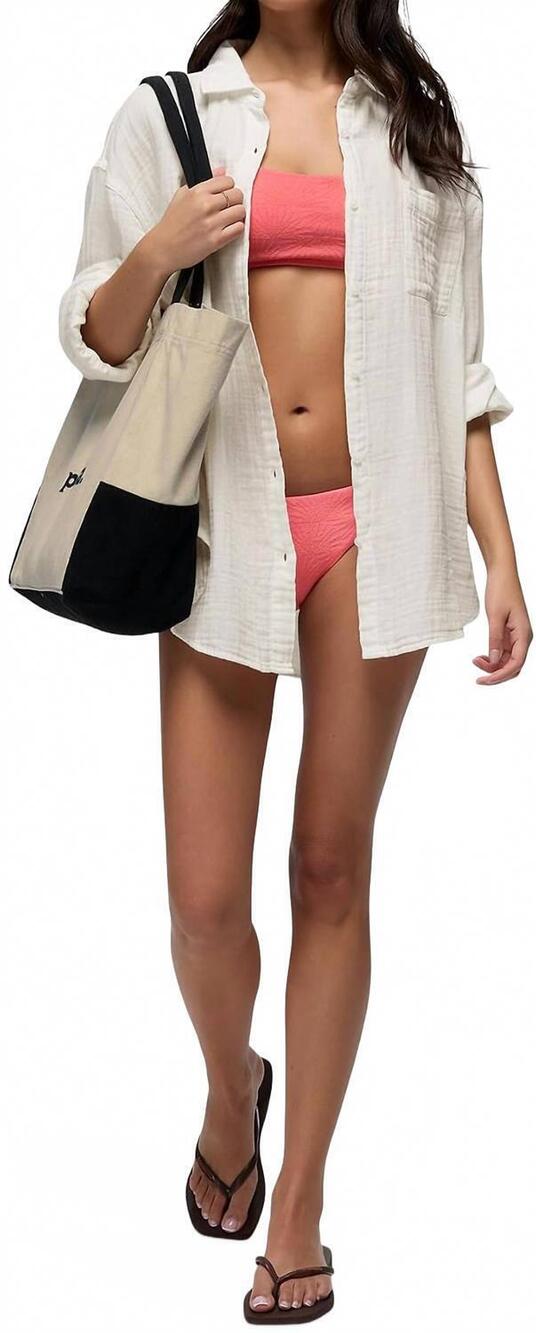 NEW PRANA hideaways button down top in alba